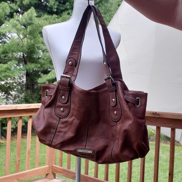 Nine West brown black handbag purse - Picture 2 of 8